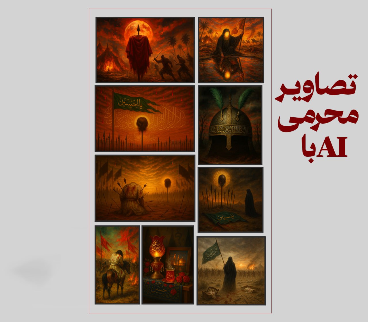 10 تصویر برتر محرمی با Ai